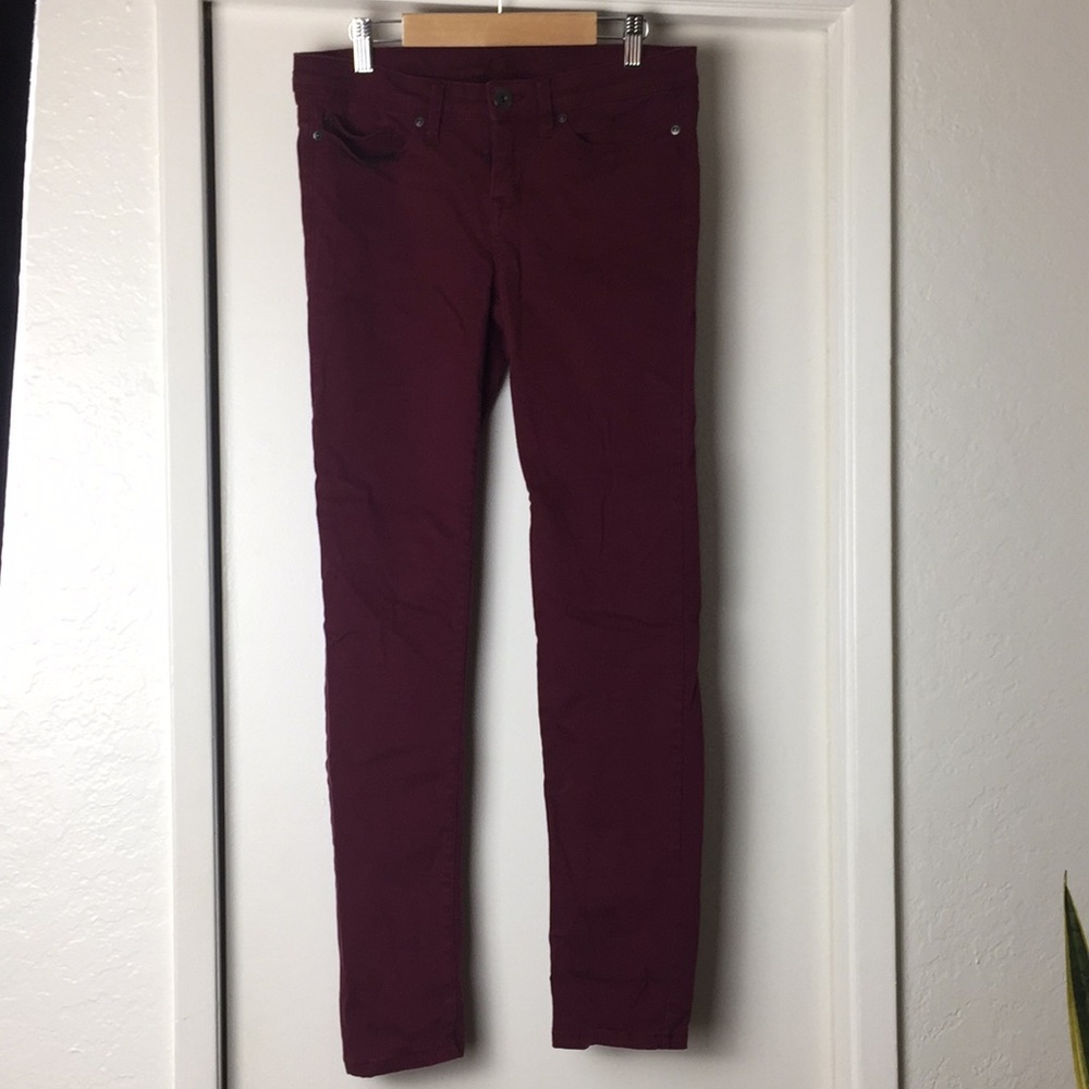 Maroon American Rag jeans.. super soft and comfy.